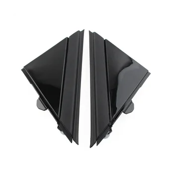 1 пара ярко-черный зеркало заднего вида треугольное зеркало декоративной пластины 1SH17KX7AA 1SH16KX7AA для 2012-2019