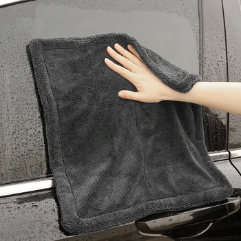1 шт. 1200GSM Микрофибра Twist Сушильное полотенце Профессиональное супер мягкое полотенце для чистки автомобиля Сушка Тканевые полотенца для автодетализации