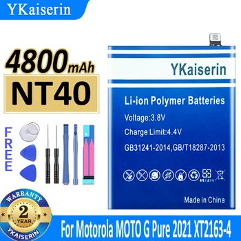 4800 мАч Аккумулятор YKaiserin NT40 для Motorola Moto G Pure 2021 XT2163-4 Bateria