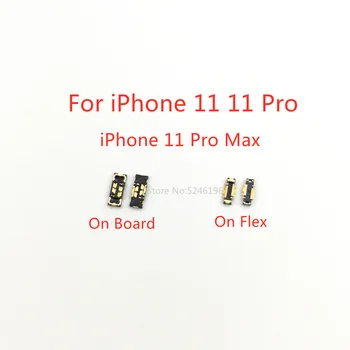 5-10 шт. FPC Батарея Flex Clip Разъем для iPhone 11 iPhone 11 Pro 11Pro iPhone 11 Pro Max 11Pro Max Оригинальная штекерная плата