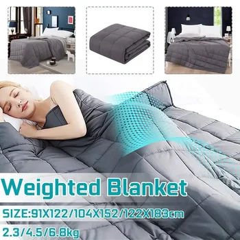 6 Размер Утяжеленное одеяло Тяжелое одеяло Одеяло Кровать для взрослых Декомпрессионное снотворное Давление Спальное одеяло
