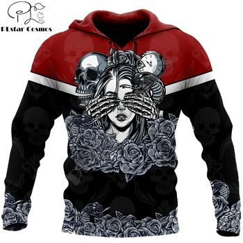 Brand Осенние модные толстовки Love Rose And Skull 3D с принтом 3D Пуловер на молнии Повседневная куртка DW0225