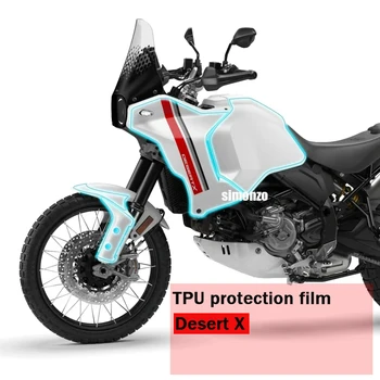 Desert X Мотоцикл Защитная пленка ТПУ Защита от царапин прозрачная Для Ducati DesertX Наклейка для защиты кузова Комплект полной защиты