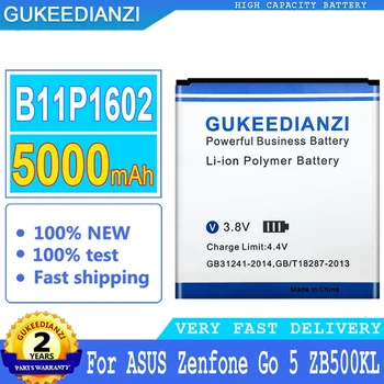 GUKEEDIANZI Аккумулятор B11P1602 для ASUS Zenfone Go 5 ZB500KL X00AD X00ADC X00ADA Go5, Аккумулятор большой мощности, 5000 мАч
