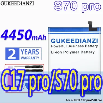 GUKEEDIANZI Аккумулятор большой емкости 4450 мАч для oukitel C17 / S70 Pro Bateria