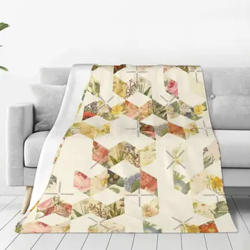 Keziah Flowers Одеяло Покрывало На кровати Постельный комплект Пушистые мягкие одеяла сохраняют тепло