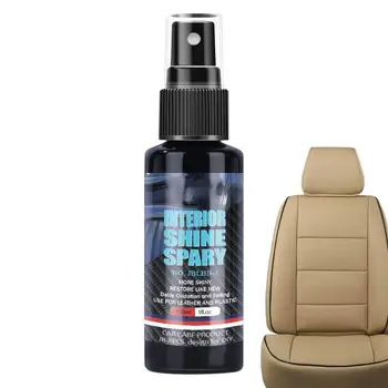 Leather Restorer Spray Automotive Black Gloss Shine Restorer Interior Car Accessories Quick Cleaning For RV Внедорожники Грузовики Седаны