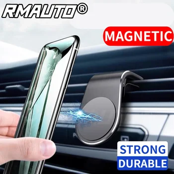 RMAUTO Магнитный автомобильный держатель для телефона Алюминиевый универсальный автомобильный кронштейн для BMW Audi Honda Toyota Nissan KIA Автомобильные аксессуары Обвес
