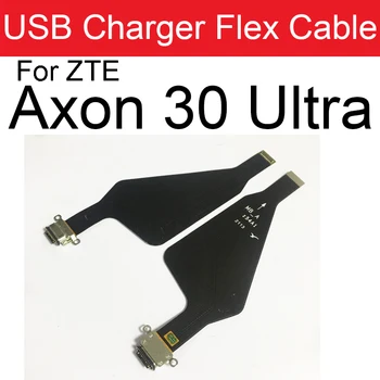  USB-док-станция для зарядки Плата порта для ZTE Axon 30 Ultra USB Зарядное устройство Штекер док-станции Гибкая кабельная плата Запасные части