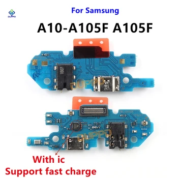 USB Разъем порта зарядки Flex для Samsung A10 A105 A105FN A105F Плата разъема зарядного порта