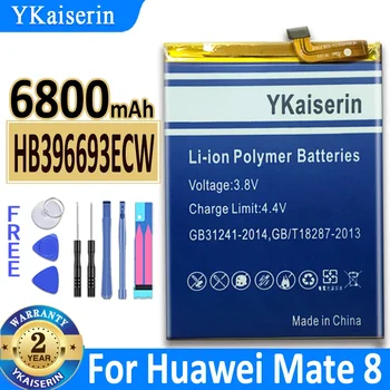YKaiserin 6800mAh HB396693ECW Аккумулятор для Huawei Mate 8 Mate8 NXT-AL10 NXT-TL00 NXT-CL00 NXT-DL00 NXT-L09 NXT-L29 + Бесплатные инструменты