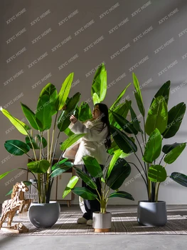 Большое имитационное дерево Равенала Райская птица Растения Искусственные деревья Зеленые растения Внутренняя гостиная Витрина Ландшафтный дизайнУкрашение