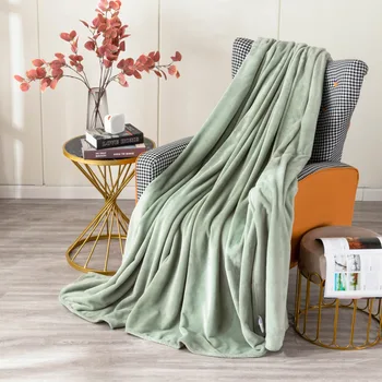 Двухстороннее утолщенное моющееся удобное фланелевое одеяло Студенческое общежитие Офис Чехол для ворса Мягкое одеяло для гостиной Спальня