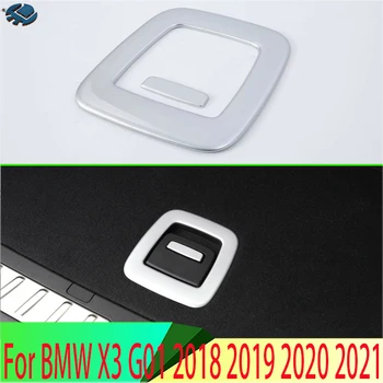 Для BMW X3 G01 2018 2019 2020 2021 2022 Автомобильные аксессуары ABS Хром Переключатель багажника Кнопка Панель управления Крышка Отделка Лицевая панель