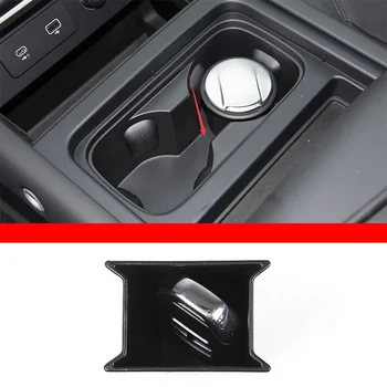 Для Land Rover Defender 110 2022+ Автомобильная центральная консоль Держатель для воды Ящик для хранения ABS Black Аксессуары для интерьера
