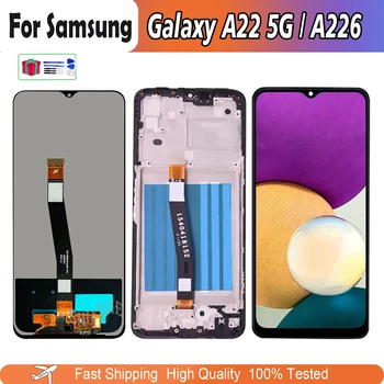 Для Samsung Galaxy A22 5G ЖК-дисплей Сенсорный экран для A226 A226B SM-A226B / DSN Дисплей в сборе Дигитайзер Замена