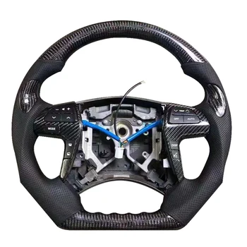 Изготовленное на заказ деревянное рулевое колесо автомобиля для Toyota Hilux Revo Fortuner Vigo 2011 - 2018 Углеродное волокно