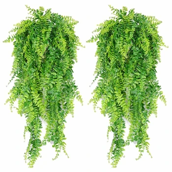 Искусственные висячие лозы Папоротники Растения Искусственные листья плюща Украшение стен