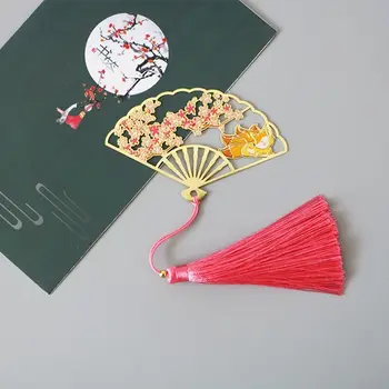 Классический складной веер дракон волшебный журавль в китайском стиле канцелярские принадлежности закладки для чтения газет метки для чтения канцелярские товары
