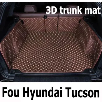  Коврики для защиты багажника автомобиля для Hyundai Tucson 2021 2022 2023 NX4 N Line Грузовой лайнер Ковры Чехол Накладка Аксессуары Внутренний багажник