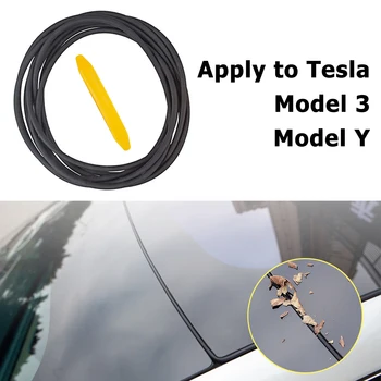  Комплект уплотнительных полос автомобиля Лобовое стекло Крыша Звукоизоляционная резина Сквозняк Демпфирование Звукоизоляционная уплотнительная полоса для Tesla Model 3 Y