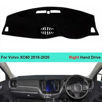 Крышка внутренней приборной панели автомобиля для Volvo XC60 2018 2019 2020 LHD RHD Dashmat Коврик для приборной панели Ковер Cape Солнцезащитный козырек Крышка приборной панели Dashmat