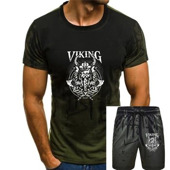 Мужская футболка Norway Viking Одежда из 100% хлопка Повседневная футболка с коротким рукавом и круглым вырезом Футболки с принтом