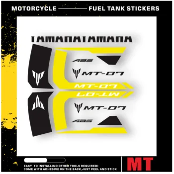  Наклейка на топливный бак мотоцикла Индивидуальный в нескольких цветах MT-07 LOGO Новый для YAMAHA MT-07 MT07