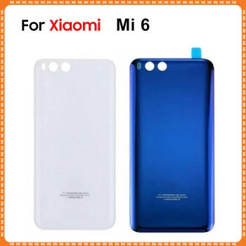 Новое для Xiaomi Mi 6 Задняя крышка Задняя дверь 3D Стеклянная панель Mi6 Крышка аккумулятора Чехол Корпус с клеем Заменить