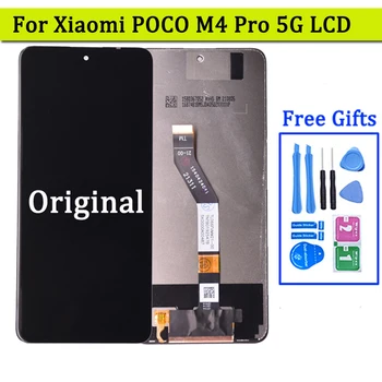 Оригинал для Xiaomi POCO M4 Pro 5G ЖК-дисплей с сенсорной панелью Дигитайзер в сборе Pantalla 21091116AG, MZB0BGVIN ЖК-дисплей