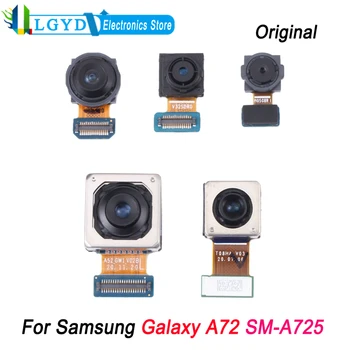 Оригинальная камера Установка задних камер (телеобъектив + макро + широкоугольная + основная камера) + фронтальная камера для Samsung Galaxy A72 SM-A725