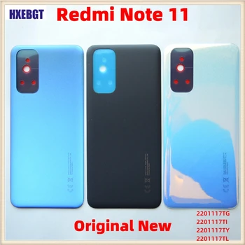 Оригинальный новый для Xiaomi Redmi Note 11 Задняя крышка Крышка Задняя батарея Пластиковая дверца Корпус Чехол Детали смартфона