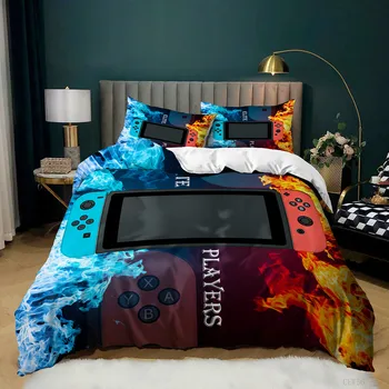  пододеяльник геймера для мальчиков, одеяло для игрового контроллера размера 