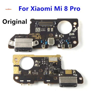  Порт зарядки для Xiaomi Mi 8 Pro Зарядная плата Штекер USB Печатная плата Док-разъем Гибкий кабель Запасные части