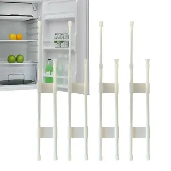 Пружинные регулируемые стержни для холодильника RV Регулируемый натяжной стержень Резиновые ножки Удерживающие принадлежности для холодильника Шкаф и обувь