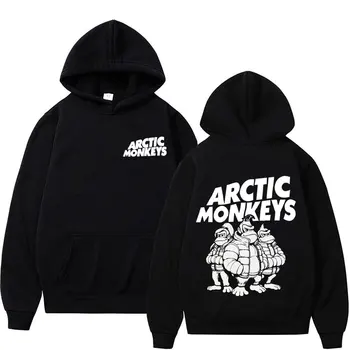 Ретро Группа Arctic Monkeys Graphics Толстовки Мужские Хип-хоп Тренд Готические толстовки Унисекс Высококачественные пуловеры оверсайз Толстовка с капюшоном