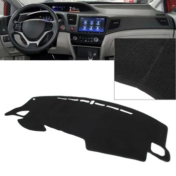 Черный автоковрик для приборной панели Крышка приборной панели для Honda 10-го поколения Civic 2016 2017 2018 2019 2020 LHD